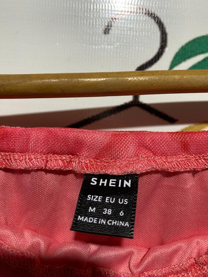 SHEIN |M| BUST 16| B8| STUNNING OFF-SHOULDER COWL NECK MAXI DRESS IN VIBRANT CORAL PINK