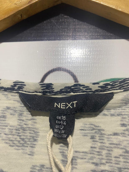 NEXT | L| BUST 22| B8| GENERATION BOHEMIAN GEOMETRIC PRINT TOP WITH CROCHET