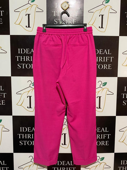 NEXT |L| WAIST 30| B8| VIBRANT HOT PINK SMART JOGGER TROUSERS WITH CUFFED HEM
