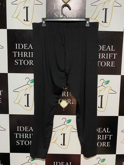 |XL| WAIST 34| B8| VERSATILE BLACK STRETCH COMFORT PANTS WITH SIDE POCKET