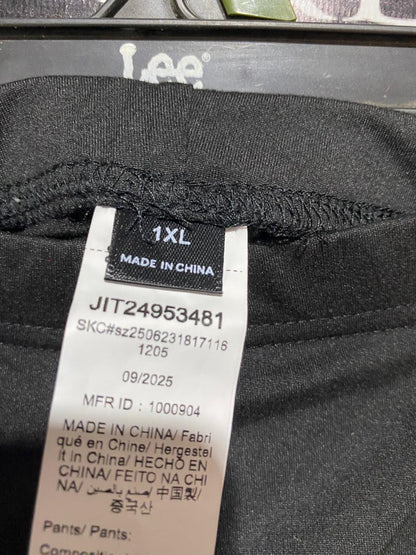 |XL| WAIST 34| B8| VERSATILE BLACK STRETCH COMFORT PANTS WITH SIDE POCKET