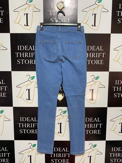 PRETTYLITTLE THING |S| WAIST 26| B8| LIGHT BLUE WASH HIGH-WAISTED SKINNY JEANS