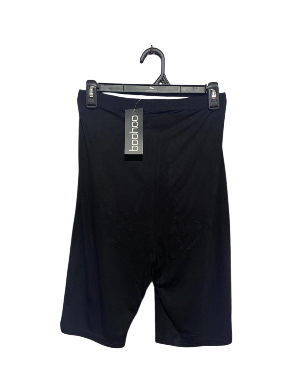 BOOHOO |S| WAIST 26| B9| HIGH-WAISTED BLACK CYCLING SHORTS