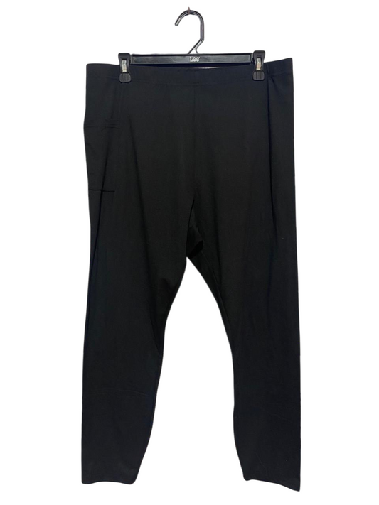 |XL| WAIST 34| B9| SPORT HIGH-WAISTED BLACK ACTIVEWEAR LEGGINGS WITH SIDE POCKET