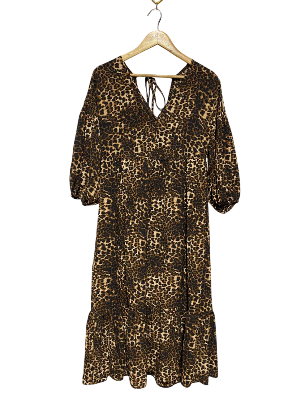 ASOS |L| BUST 20| B9| SMOCKED SQUARE NECK MAXI DRESS WITH PUFF SLEEVES