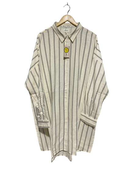 DREAMING |XXL| BUST 29| B9| OVERSIZED VERTICAL STRIPED SHIRT DRESS