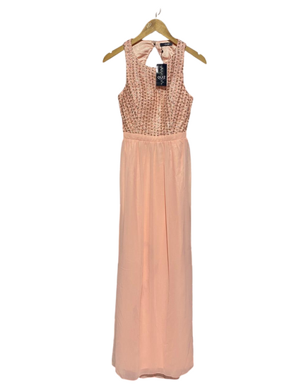 QUIZ |M| BUST 15| B9| CLOTHING SEQUIN EMBELLISHED HALTER MAXI DRESS
