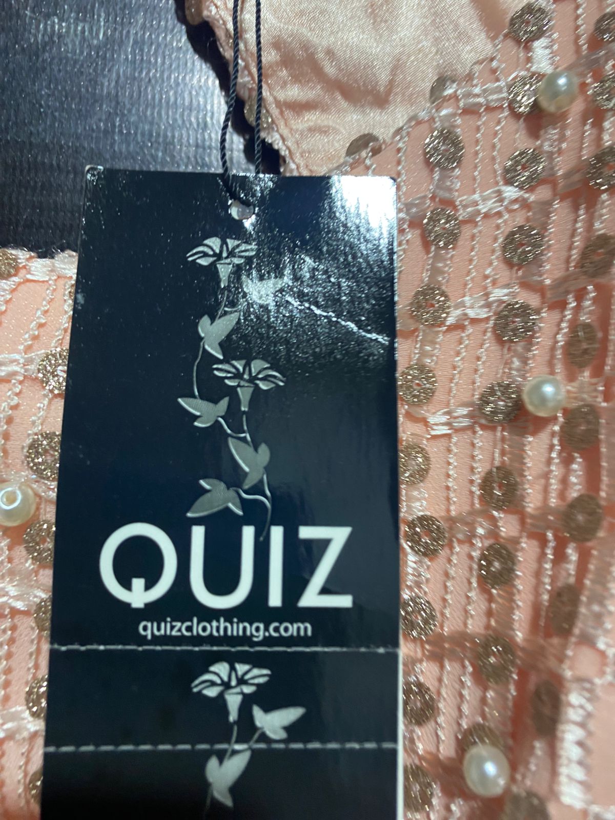 QUIZ |M| BUST 15| B9| CLOTHING SEQUIN EMBELLISHED HALTER MAXI DRESS