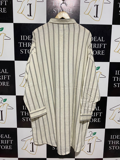 DREAMING |XXL| BUST 29| B9| OVERSIZED VERTICAL STRIPED SHIRT DRESS