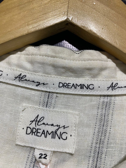 DREAMING |XXL| BUST 29| B9| OVERSIZED VERTICAL STRIPED SHIRT DRESS