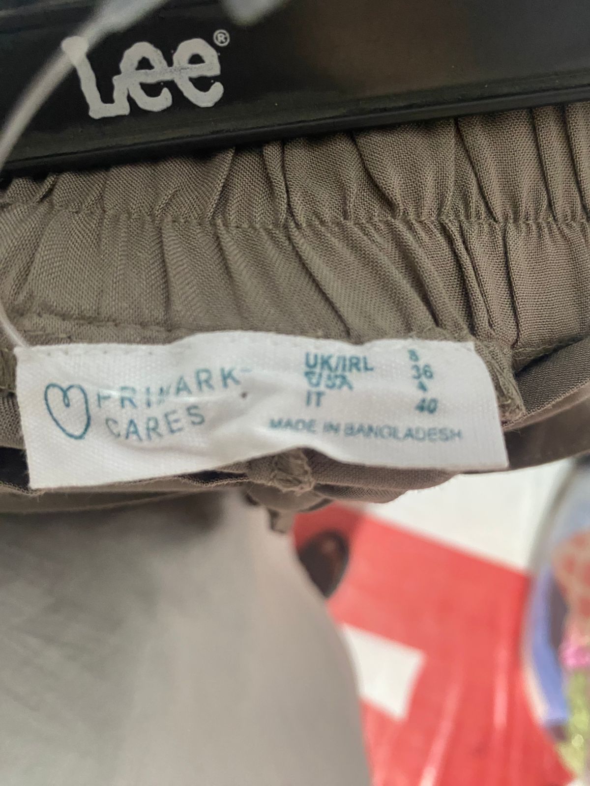 PRIMARK CARES |S| WAIST 26| B9| HIGH-WAISTED TAUPE SHORTS WITH TIE-BELT DETAIL