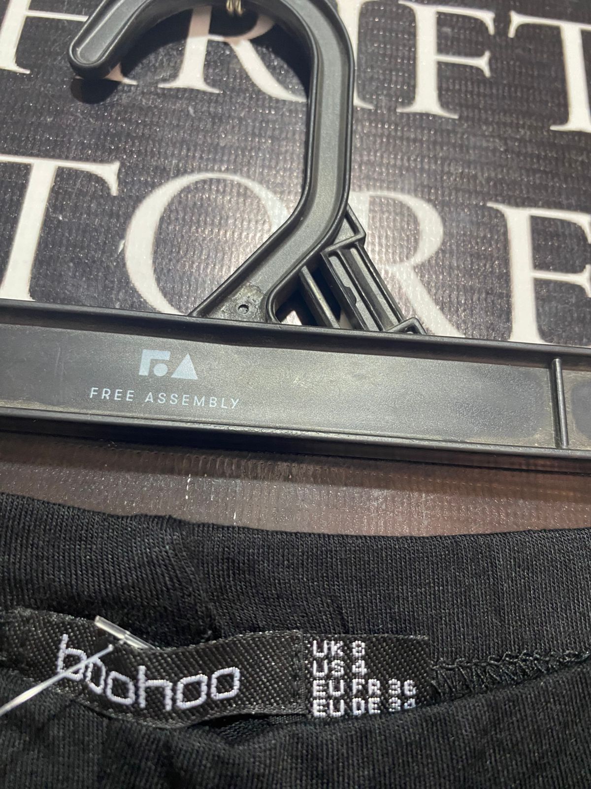 BOOHOO |S| WAIST 26| B9| HIGH-WAISTED BLACK CYCLING SHORTS
