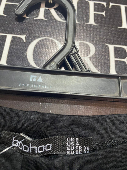 BOOHOO |S| WAIST 26| B9| HIGH-WAISTED BLACK CYCLING SHORTS