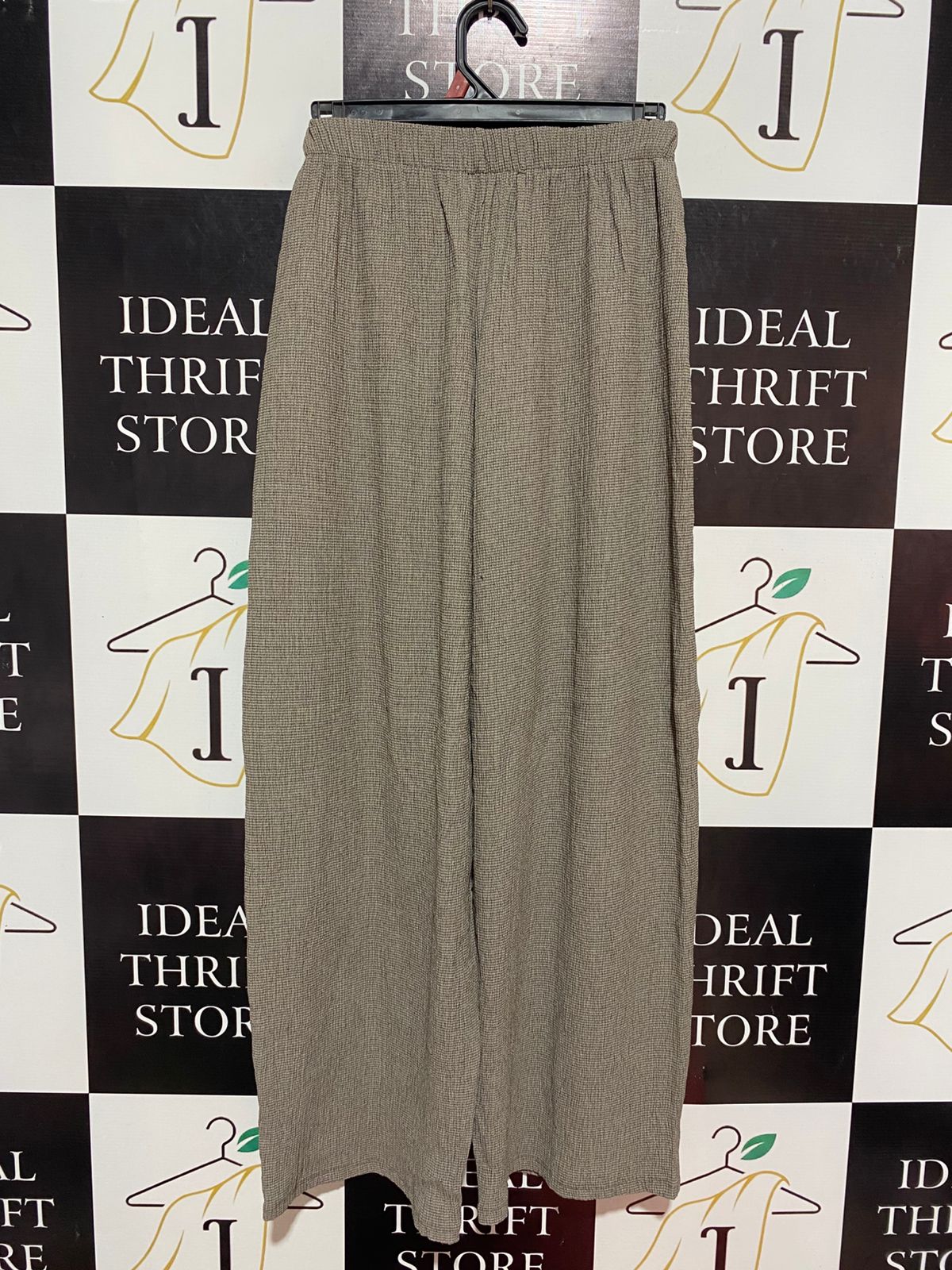 ZARA |S| WAIST 24| B9| TEXTURED WIDE-LEG CULOTTE TROUSERS WITH DRAWSTRING WAIST