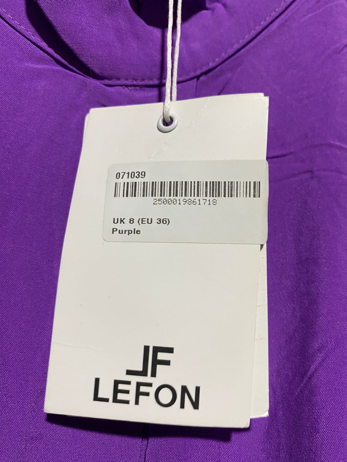 LEFON |M| BUST 19| B9| VIBRANT PURPLE HIGH-NECK TIE-FRONT CROP BLOUSE