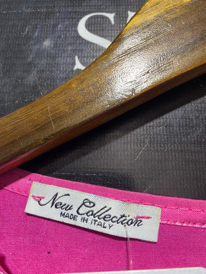 NEW  COLLECTION | L | BUST FREE| B9 | ELEGANT HOT PINK METALLIC SHEEN KAFTAN MAXI DRESS