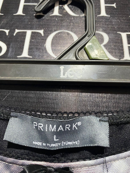 PRIMARK |L| WAIST 36| B9| PRIMARK GREY PLAID MAXI SKIRT FOR WOMEN
