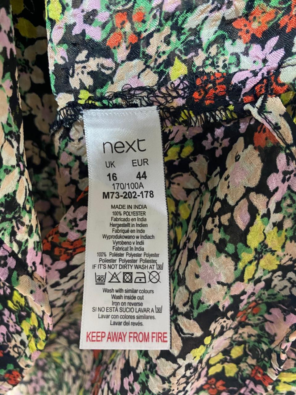 NEXT |L| BUST 24| B9| PREMIUM PLEATED DITSY FLORAL BLOUSE FOR WOMEN