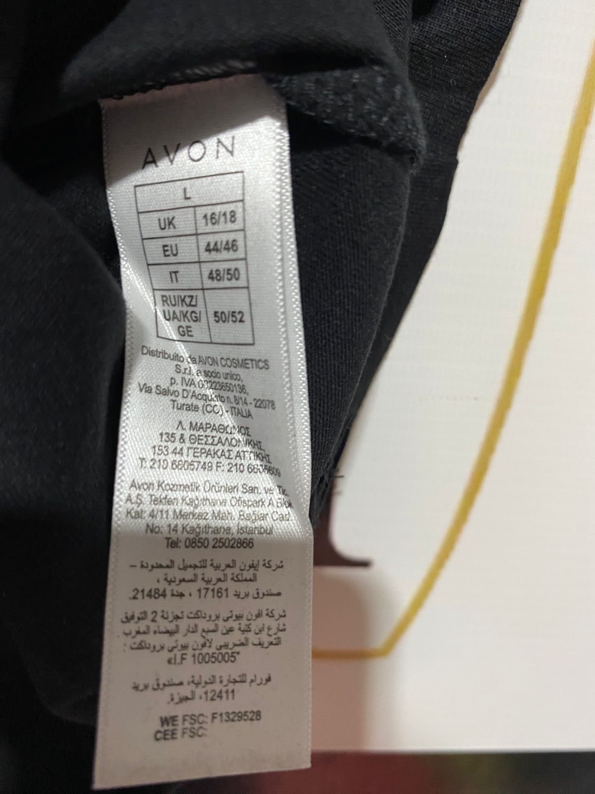 AVON | L| BUST 20| B10| MARKS & SPENCER ESSENTIALS BLACK COTTON CREW NECK T-SHIRT