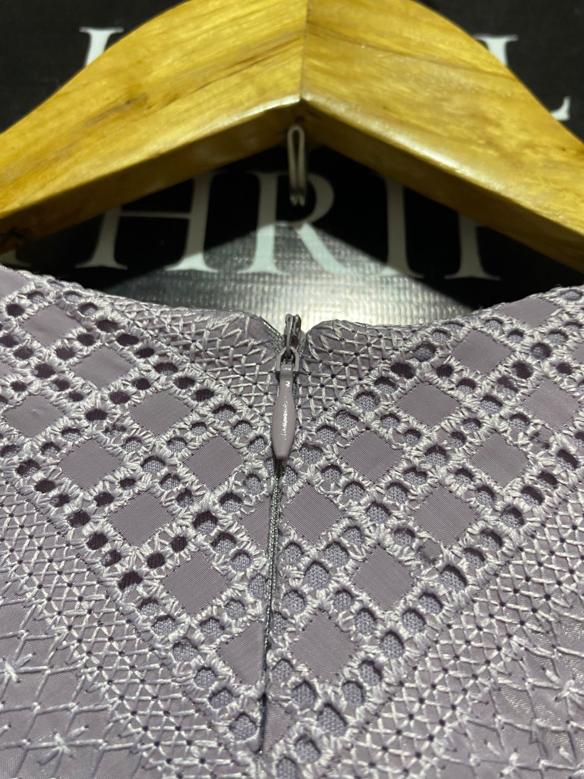 MWEDDING | S| BUST 15| B10| EVER NEW MAUVE LACE DETAIL MAXI DRESS