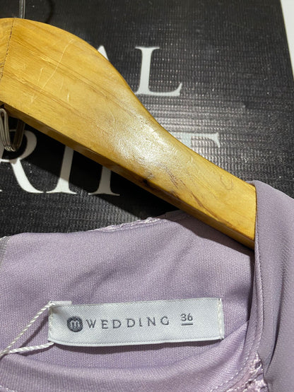 MWEDDING | S| BUST 15| B10| EVER NEW MAUVE LACE DETAIL MAXI DRESS