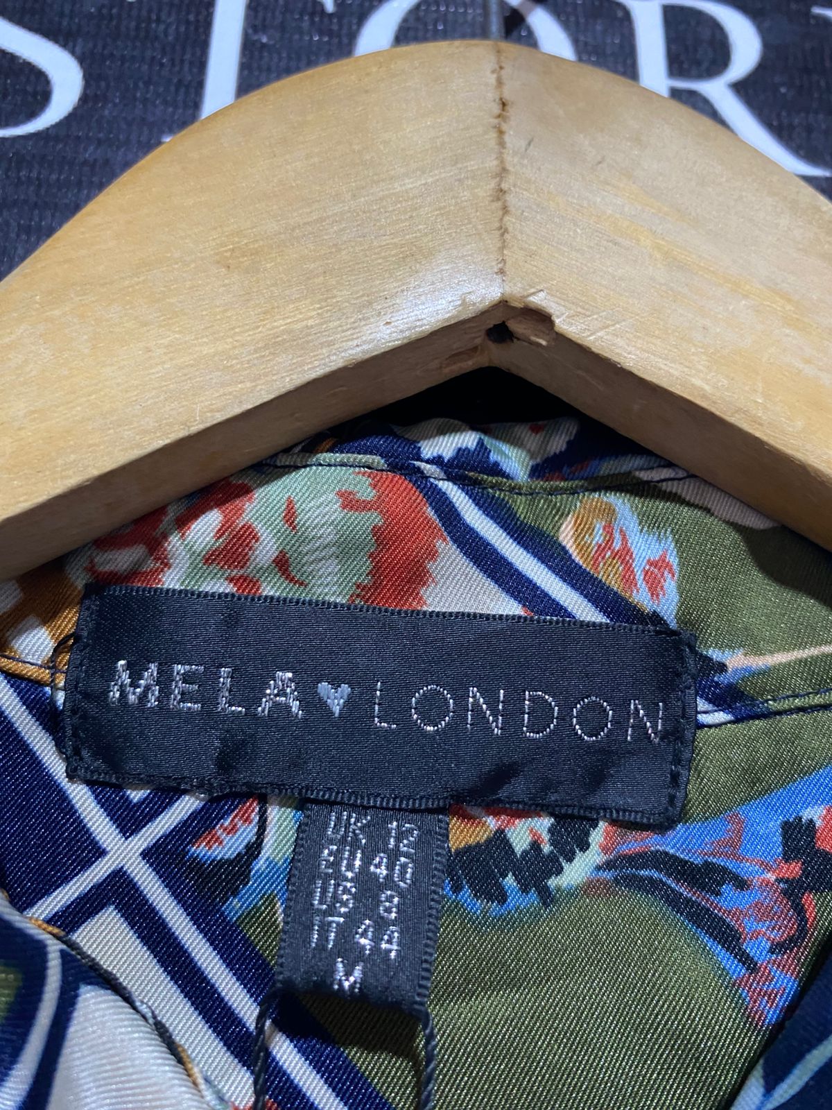 MELA LONDON | L| BUST 21| B10| COLLECTION BORDER PRINT SHIRT DRESS FOR WOMEN