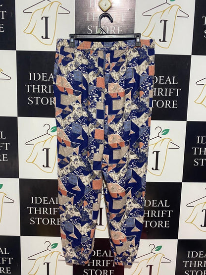 TU WOMAN |XL| WAIST 34| B9| VIBRANT GEOMETRIC PRINT JOGGER TROUSERS