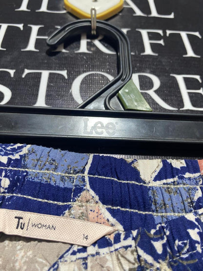 TU WOMAN |XL| WAIST 34| B9| VIBRANT GEOMETRIC PRINT JOGGER TROUSERS