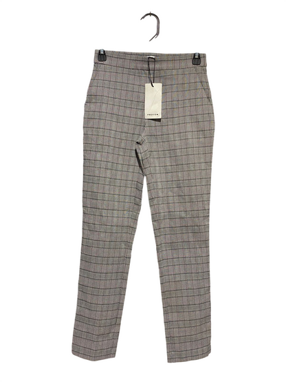 PREVIEW |S| WAIST 26| B10| WOMEN'S GREY CHECKERED SLIM FIT TROUSERS