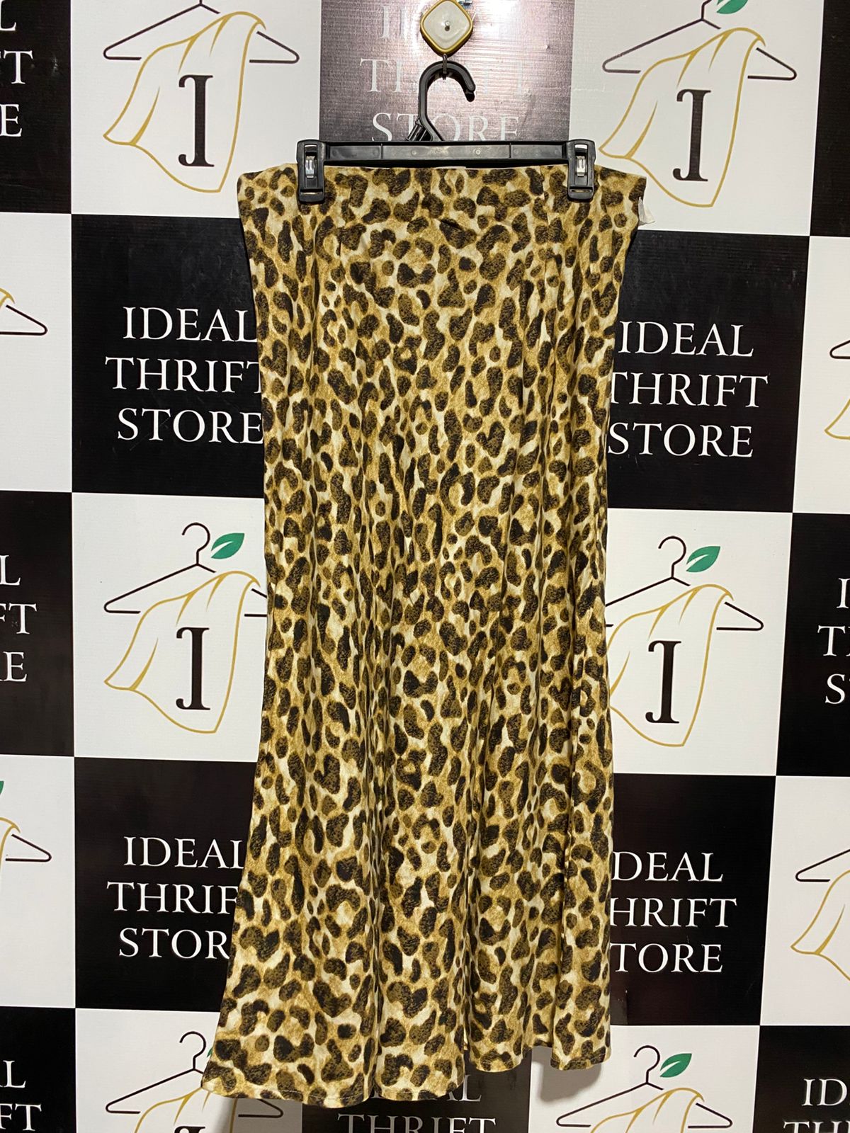 SEED |XL| WAIST 34| B10| HERITAGE LEOPARD PRINT MIDI SKIRT