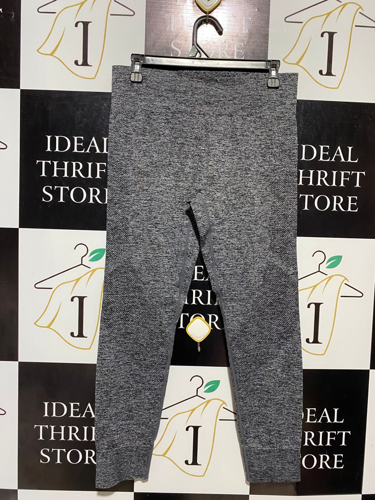 CIRCUIT |L| WAIST 30| B10| WOMEN'S HIGH-WAISTED SEAMLESS HEATHERED GREY TRAINING LEGGINGS