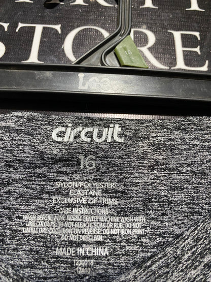 CIRCUIT |L| WAIST 30| B10| WOMEN'S HIGH-WAISTED SEAMLESS HEATHERED GREY TRAINING LEGGINGS