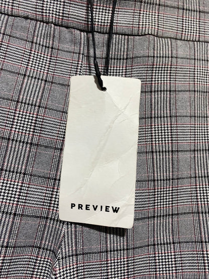 PREVIEW |S| WAIST 26| B10| WOMEN'S GREY CHECKERED SLIM FIT TROUSERS