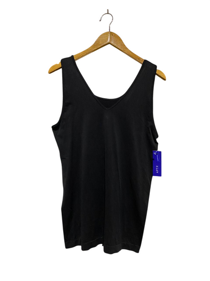 WOMEN PLUS | M| BUST 17| B11| BLACK SLEEVELESS TANK TOP