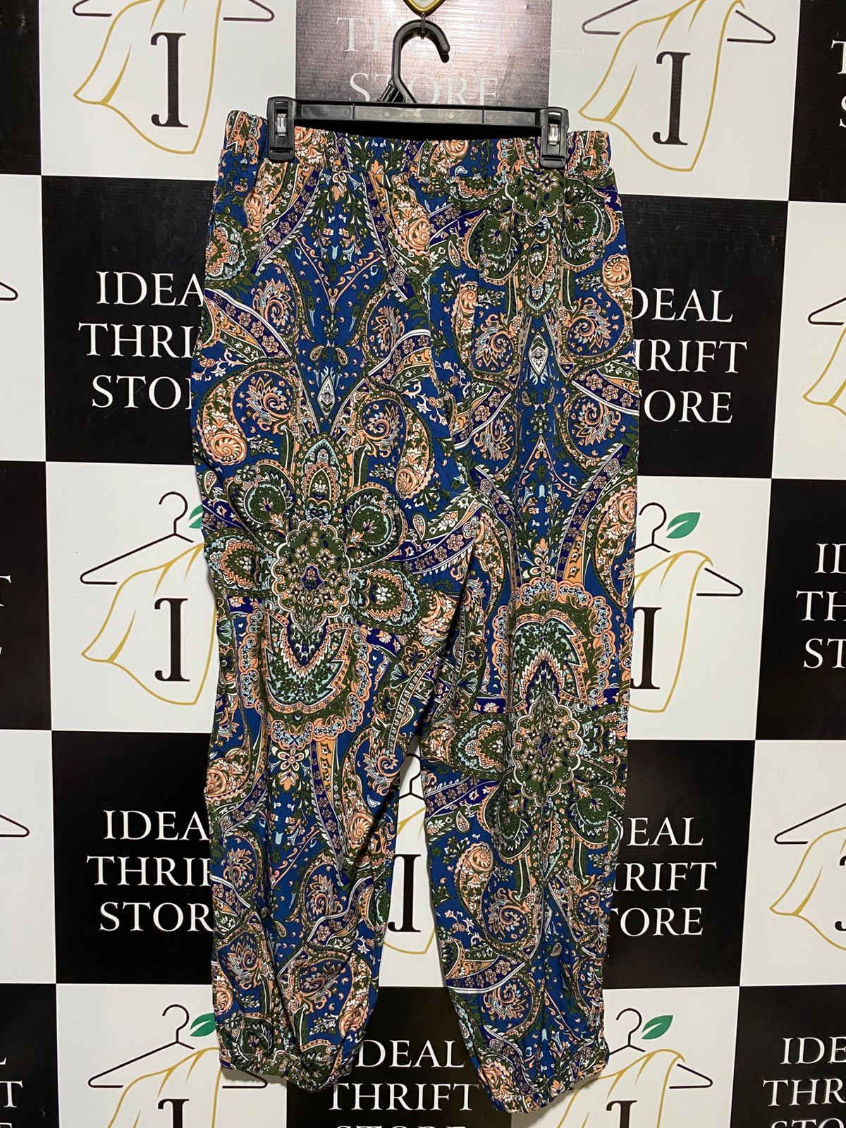 SHEIN |XL| WAIST 30| B11|  VIBRANT PAISLEY BOHO JOGGERS - RELAXED FIT BOHEMIAN TROUSERS