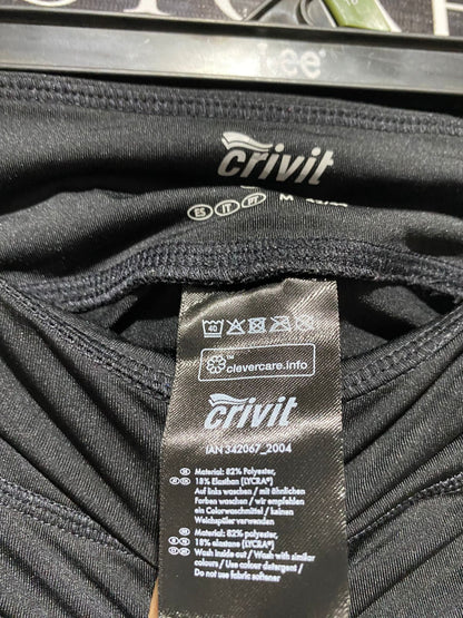 CRIVIT | M| WAIST 30 | B11| ESSENTIAL JET BLACK HIGH-RISE ACTIVE LEGGINGS