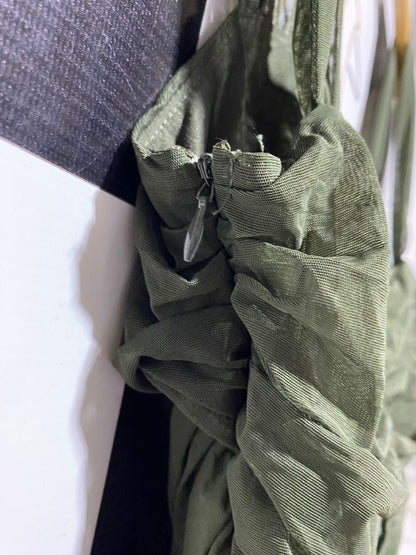PRINCESS POLLY |M| BUST 15| B11| OLIVE GREEN RUCHED BODYSUIT