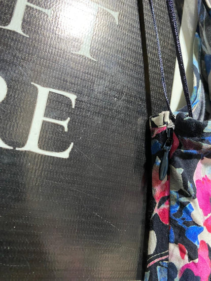 FRENCH CONNECTION |M| BUST 16| B11| NAVY FLORAL SLEEVELESS SHIRT DRESS