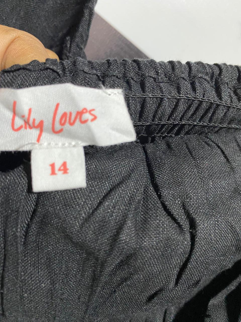 LILY LOVES | S| BUST 17| B11| ELEGANT PUFF SLEEVE RUFFLE HEM MAXI DRESS