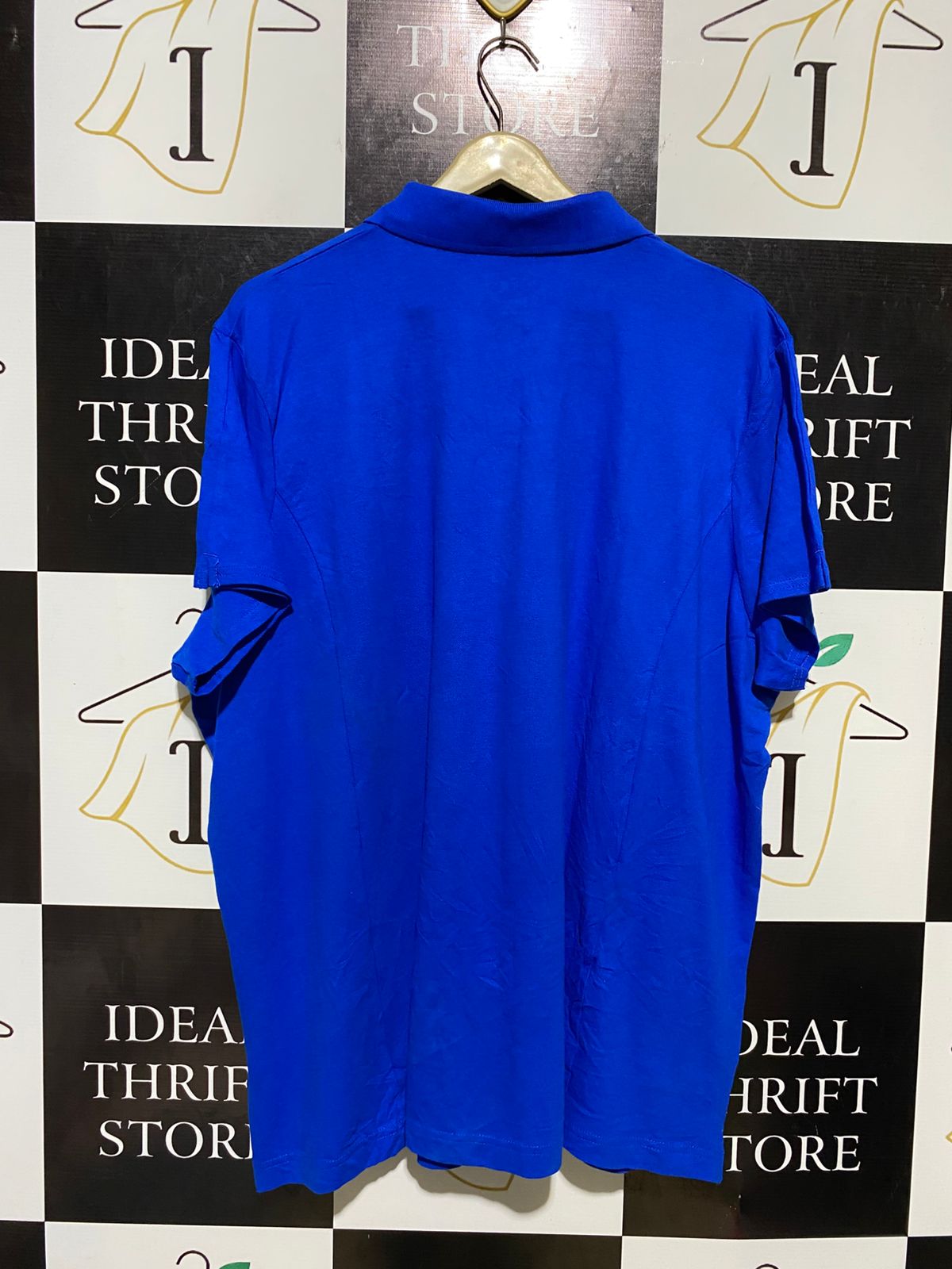 RIDERS | XXL| BUST 26| B11| BY LEE WOMEN’S SHORT SLEEVE POLO SHIRT – ROYAL BLUE