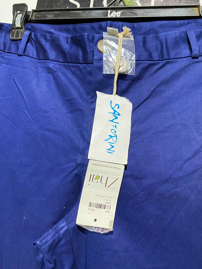 SANTORINI |L| WAIST 30| B11| PREMIUM ROYAL BLUE COTTON CHINO TROUSERS