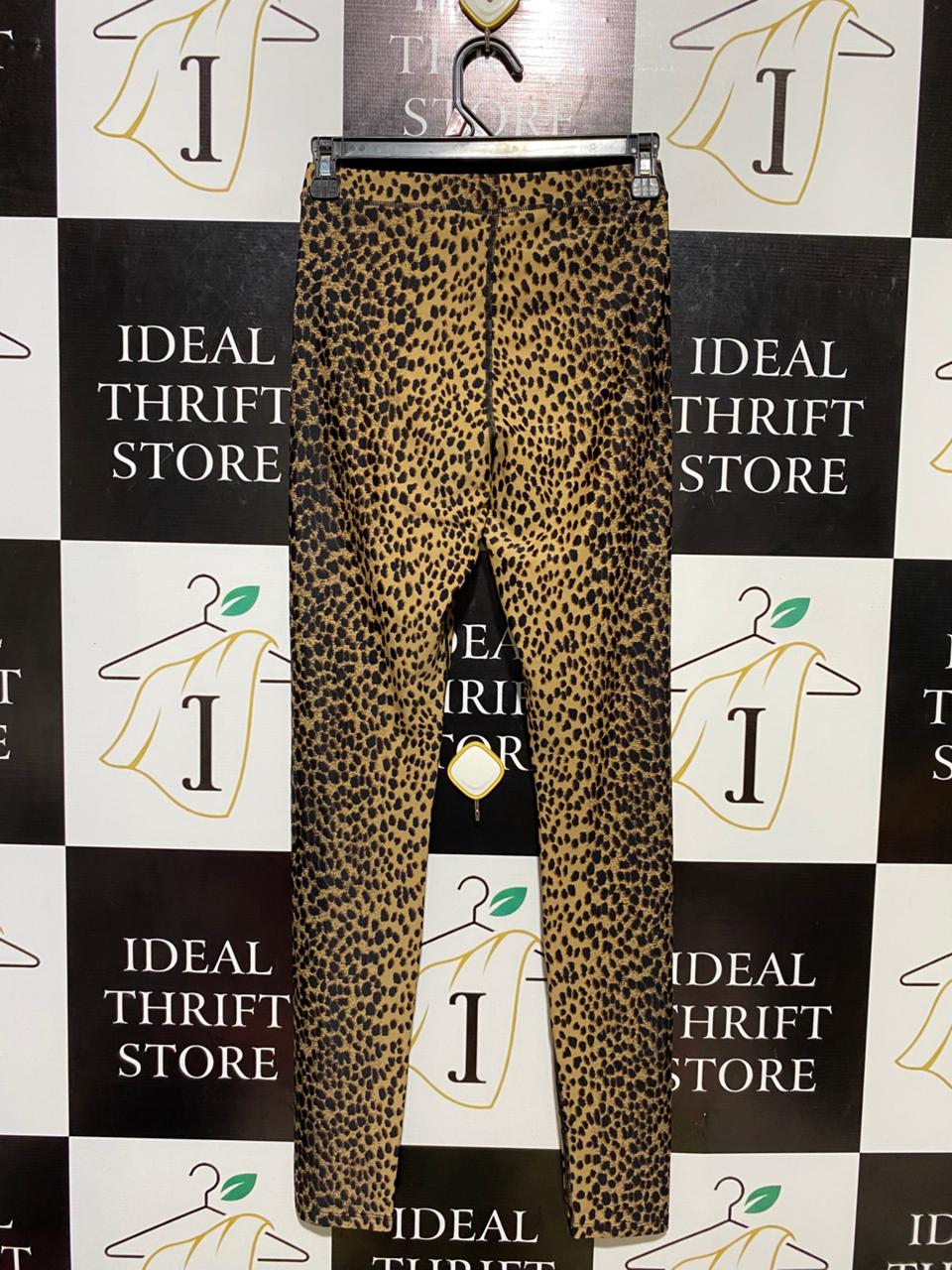 H&M |S| WAIST 24| B11| BOLD LEOPARD PRINT HIGH-WAISTED STRETCH LEGGINGS