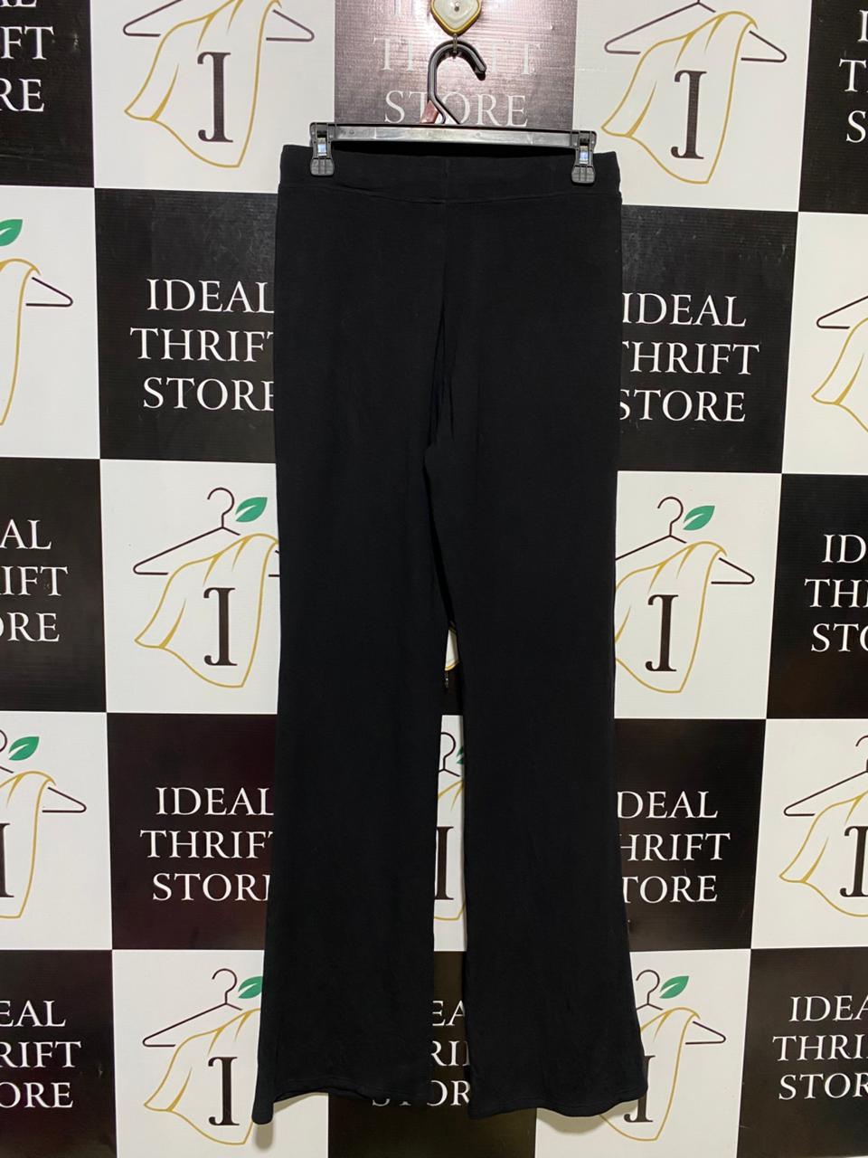 ANKO |M| WAIST 28| B11| VERSATILE BLACK WIDE-LEG LOUNGE PANTS WITH DRAWSTRING
