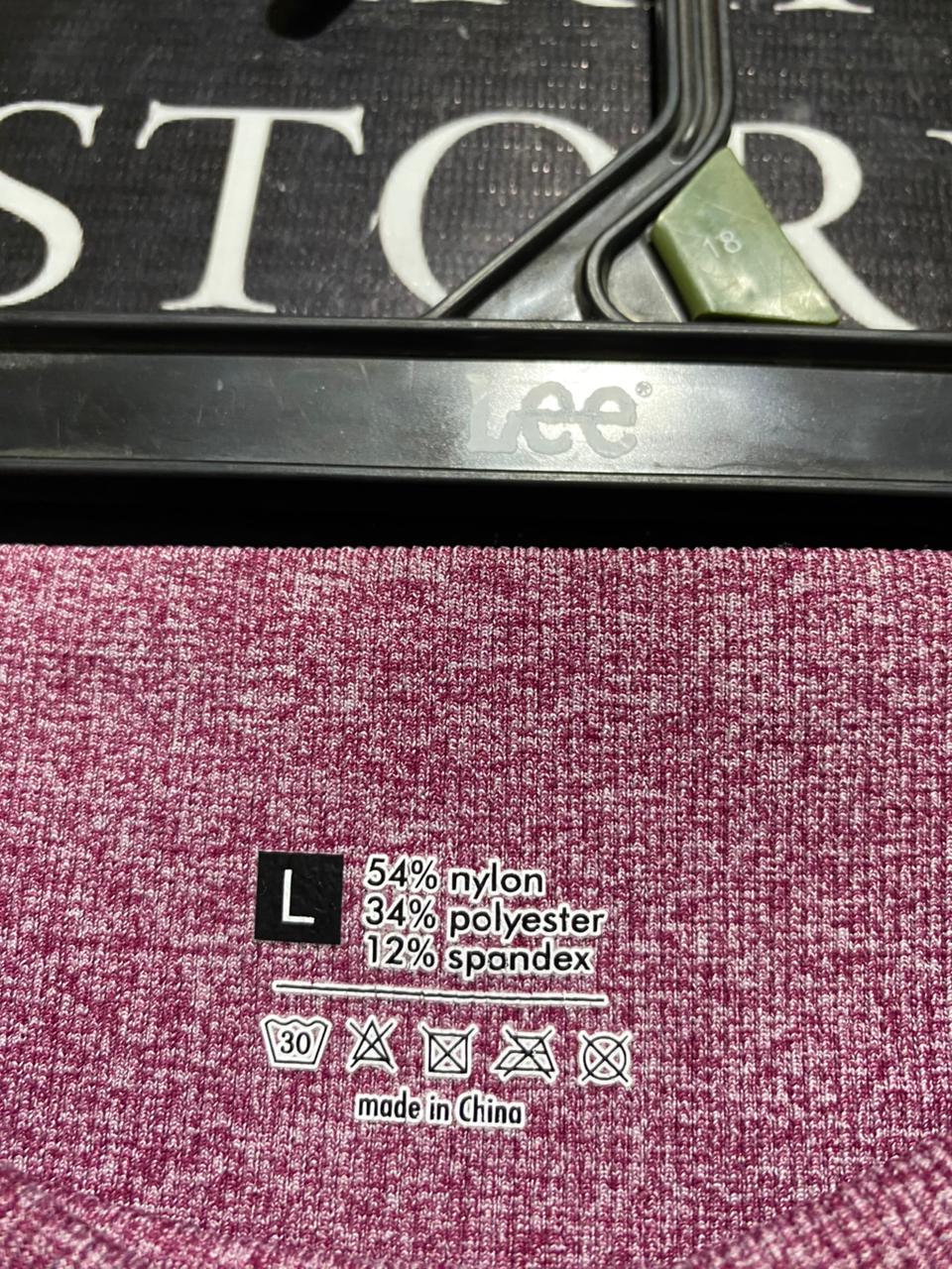 |L| WAIST 27| B11| PREMIUM MAUVE MARL SEAMLESS HIGH-WAISTED PERFORMANCE LEGGINGS