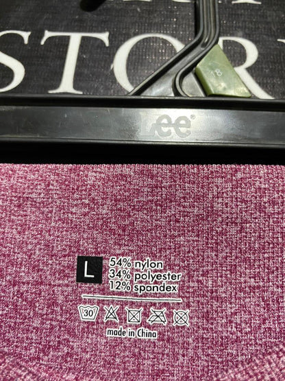 |L| WAIST 27| B11| PREMIUM MAUVE MARL SEAMLESS HIGH-WAISTED PERFORMANCE LEGGINGS