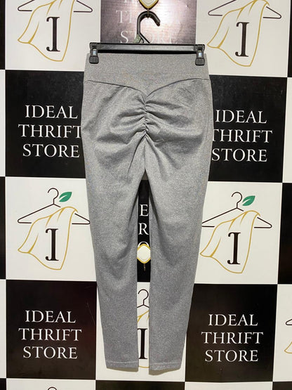 SHEIN |S| WAIST 25| B11| PREMIUM HEATHER GREY HIGH-WAISTED STRETCH LEGGINGS