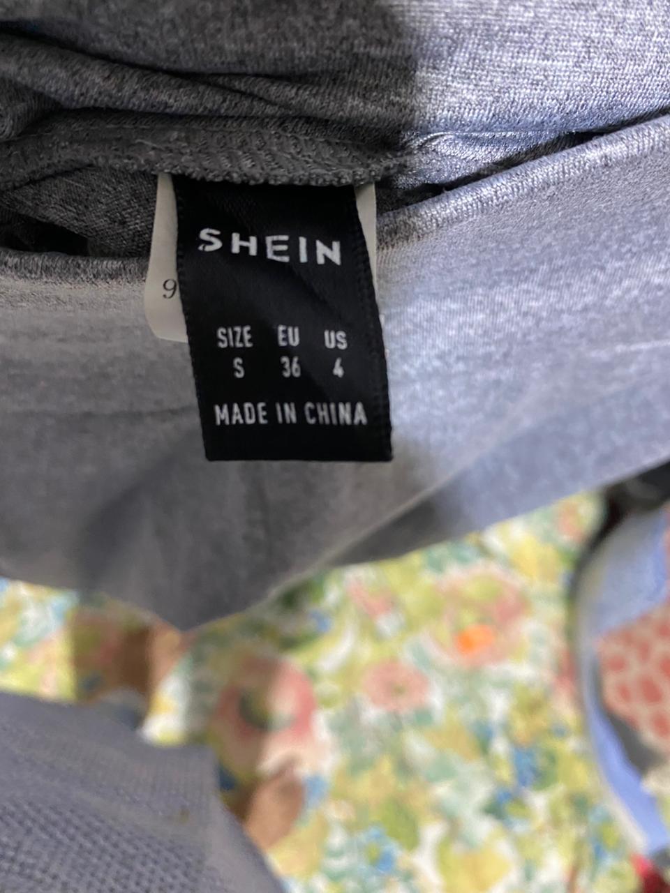 SHEIN |S| WAIST 25| B11| PREMIUM HEATHER GREY HIGH-WAISTED STRETCH LEGGINGS