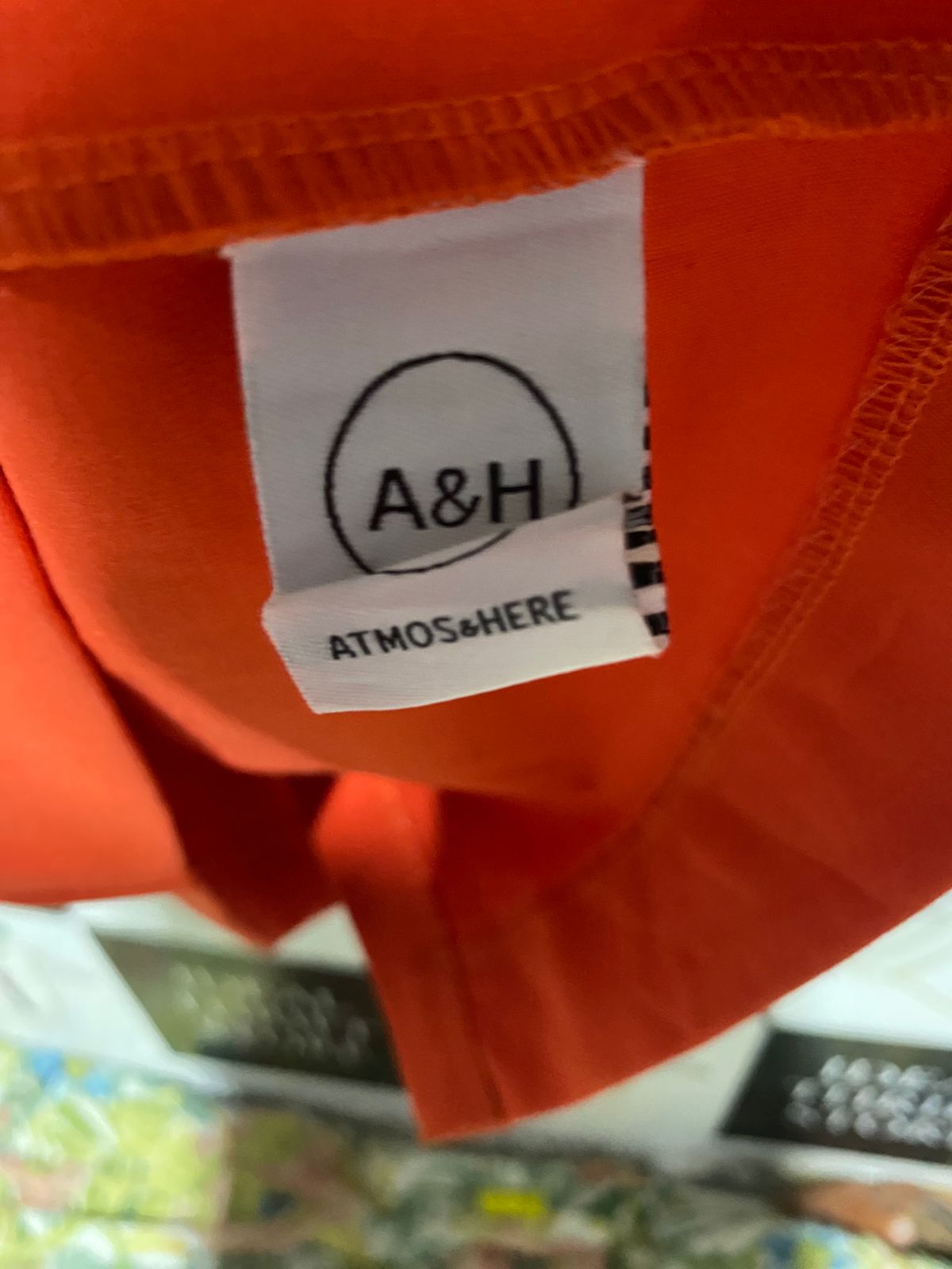 ATMOS & HERE |L| BUST 19| B23|  VIBRANT ORANGE OFF-THE-SHOULDER BELTED MIDI COCKTAIL DRESS