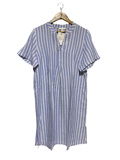H&M |L| BUST 21| B13| MAMA STRIPED LINEN BLEND TUNIC DRESS