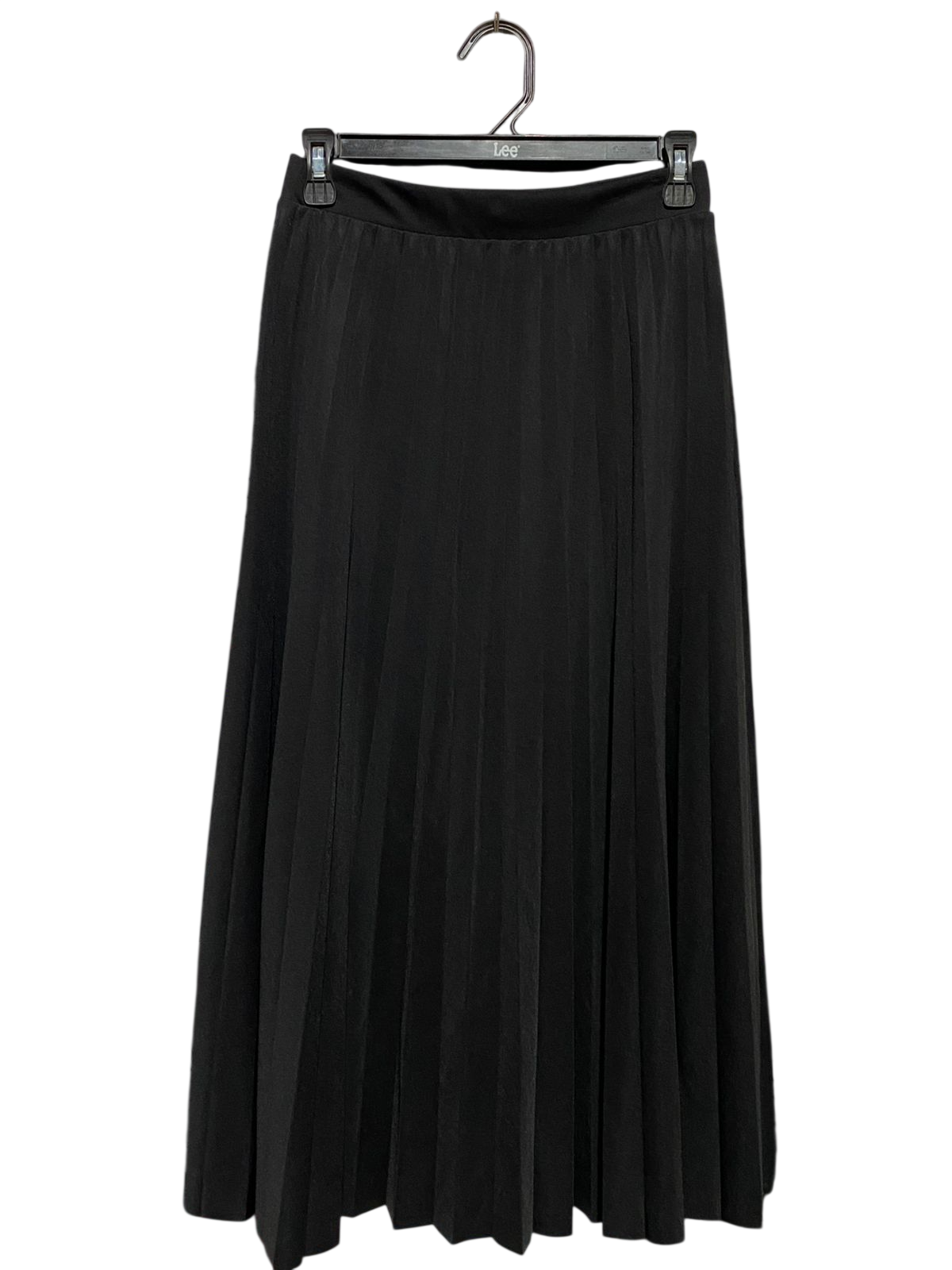 RESERVED |S| WAIST 26| B13| CLASSIC BLACK PLEATED MIDI SKIRT